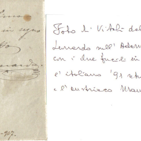 1917 Adamello - Leonardo alla moglie