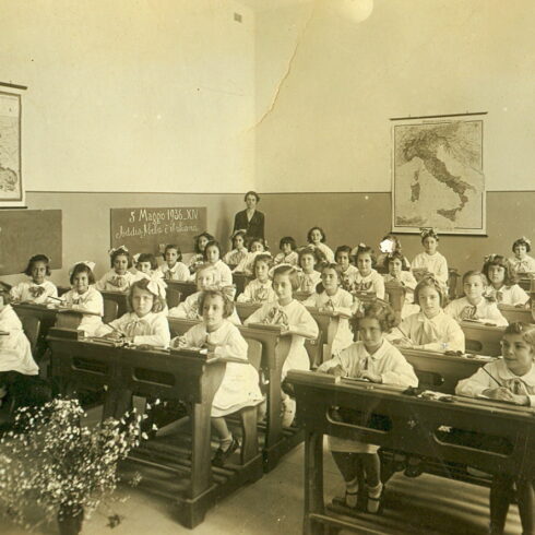 1936 Roma - a scuola si parla di Addis Abeba