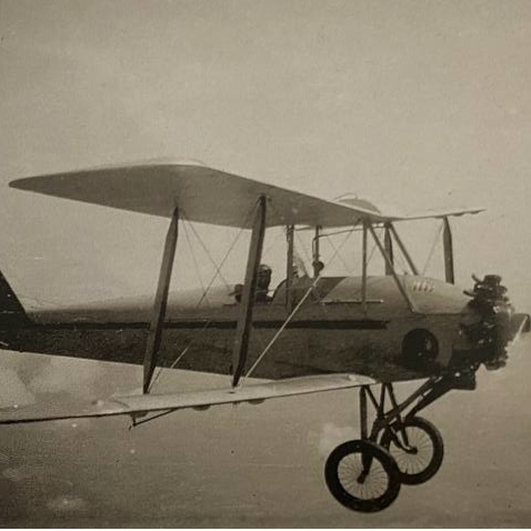 Il noto "Caproni 100" sul quale Alberto si brevettò nel Novembre 1934.