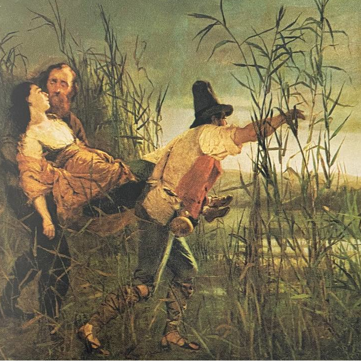 Morte di Anita (Pietro Bouvier - Milano, Museo del Risorgimento)