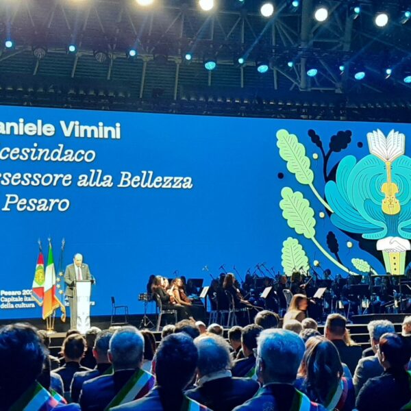 2024-01-20-Cerimonia di inaugurazione Pesaro Capitale della Cultura 2024 - Daniele Vimini - Vicesindaco Assessore alla Bellezza di Pesaro