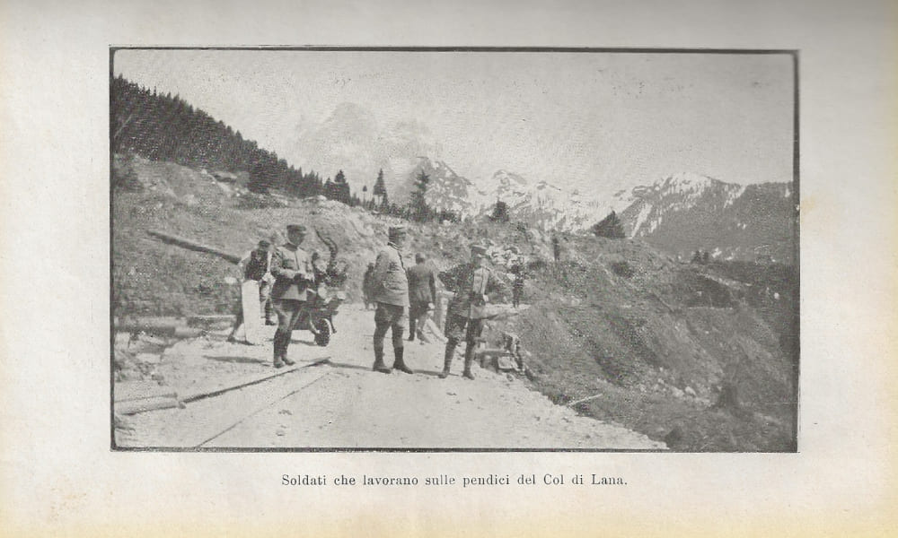 Soldati sulle pendici del Col di Lana