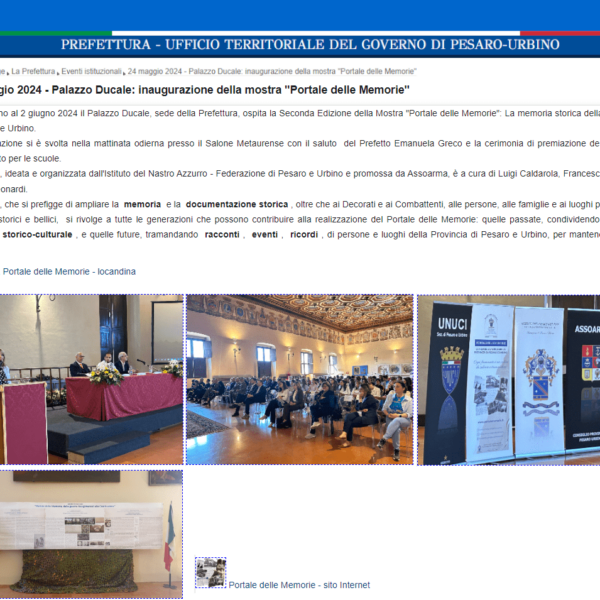 24 maggio 2024 - Palazzo Ducale inaugurazione della mostra Portale delle Memorie