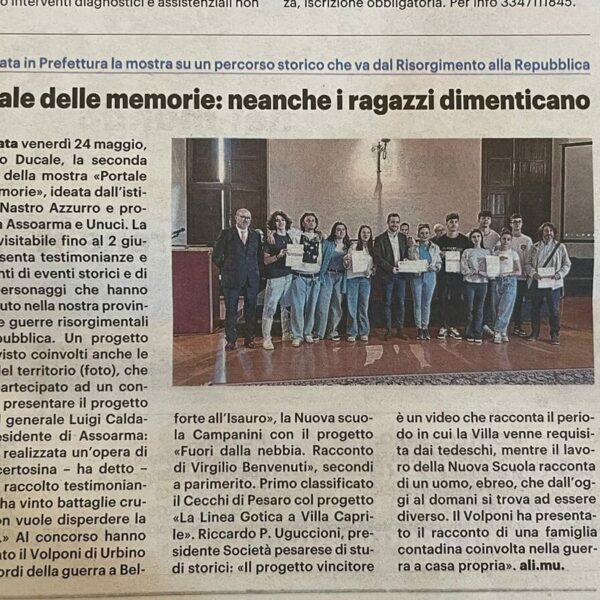 Portale delle Memorie neanche i ragazzi dimenticano