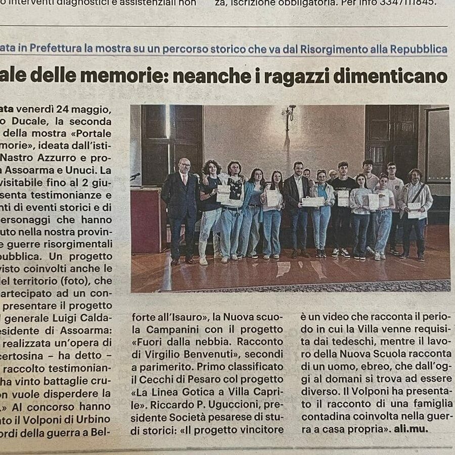 Portale delle Memorie neanche i ragazzi dimenticano