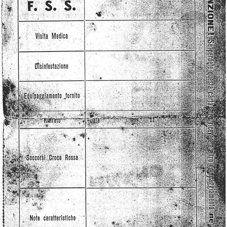 Carta di identità del profugo di guerra