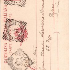 maggio 1907 - Cartolina autografa A. Vernarecci (retro)