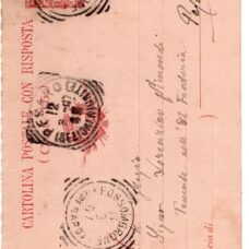 11 marzo 1907 - Cartolina autografa Augusto Vernarecci (retro)