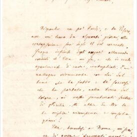 1909 - Lettera Vernarecci - riferimento terremoto - pag. 1