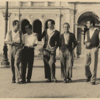 maggio 1946 - Fernando Bruscoli con gli amici