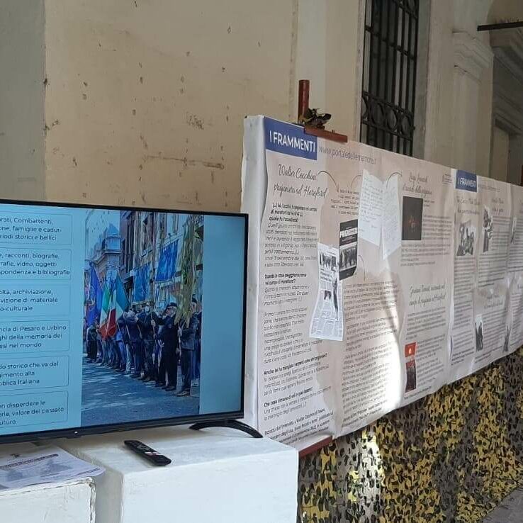 2025-05-24 Inaugurazione 3 edizione mostra Portale delle Memorie presso il cortile di Palazzo Gradari