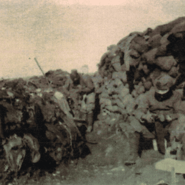 Prima linea soldati che servono - dall'album del soldato Di Camillo Orazio