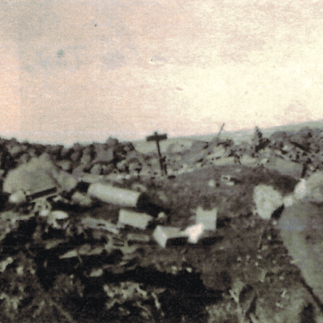 Trincee delle nuove celle - tombe - dall'album del soldato Di Camillo Orazio