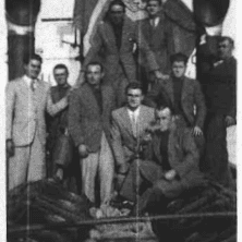 Rino Giambartolomei a bordo del cacciatorpediniere