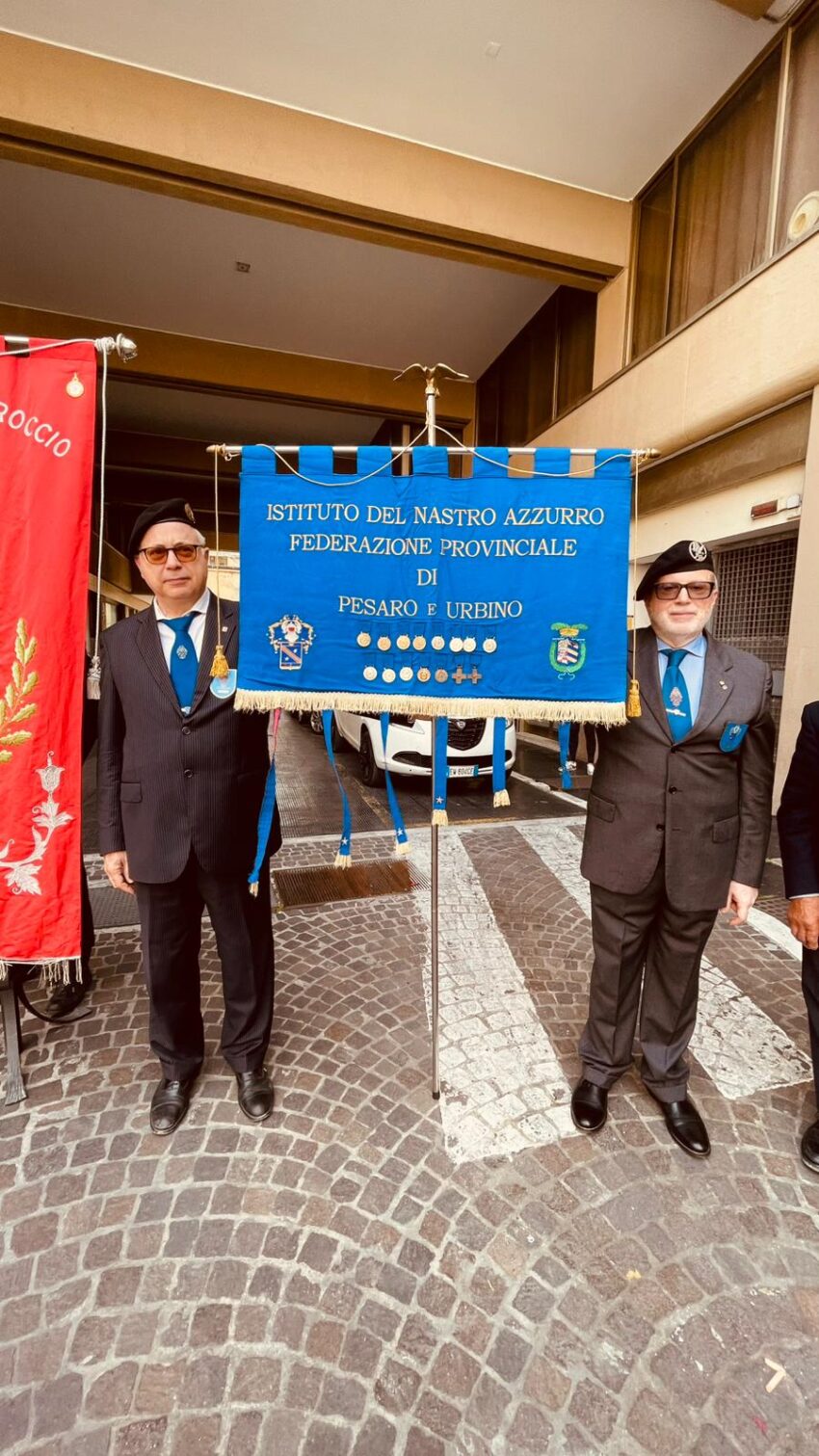 2026-06-02 - Festa della Repubblica - 80° Anniversario - Pesaro - Presidente Col. Francesco Angelini e Vicepresidente Alfredo Leonardi