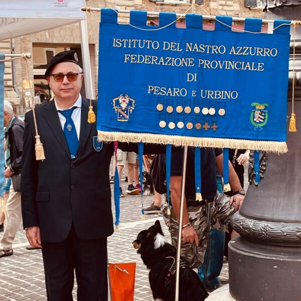 2026-06-02 - Festa della Repubblica - 80° Anniversario - Pesaro - Vicepresidente Alfredo Leonardi con il Labaro